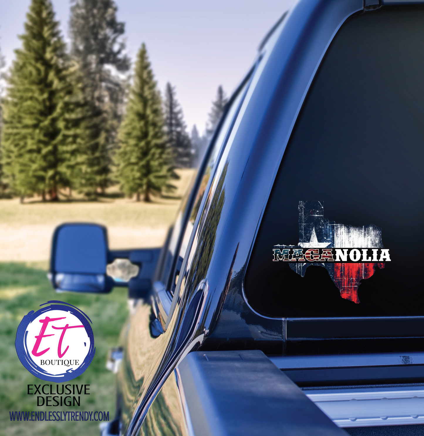 MAGAnolia UV Coated Decal Sticker (for Vehicles, Glass, Etc.)