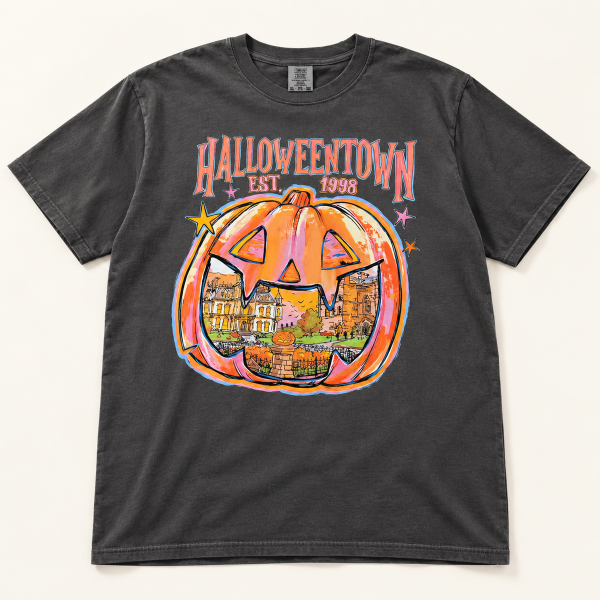 Pumpkin Halloween Shirt AI tee mockup