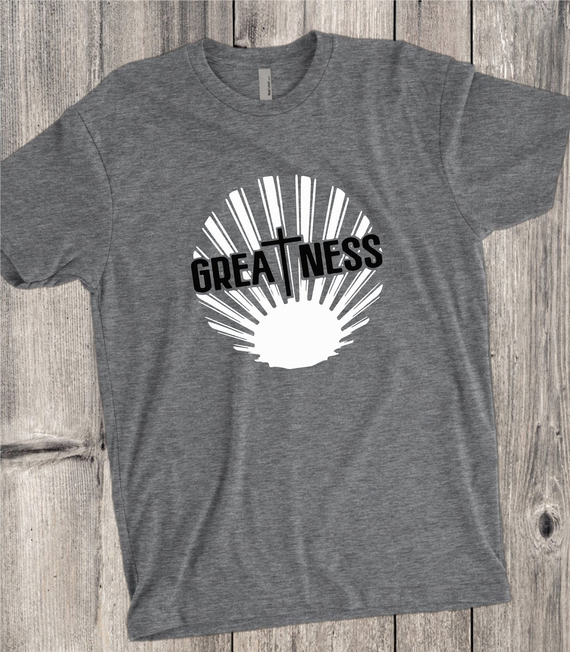 Greatness Cross Jesus Christian Tee - - Endlessly Trendy Boutique